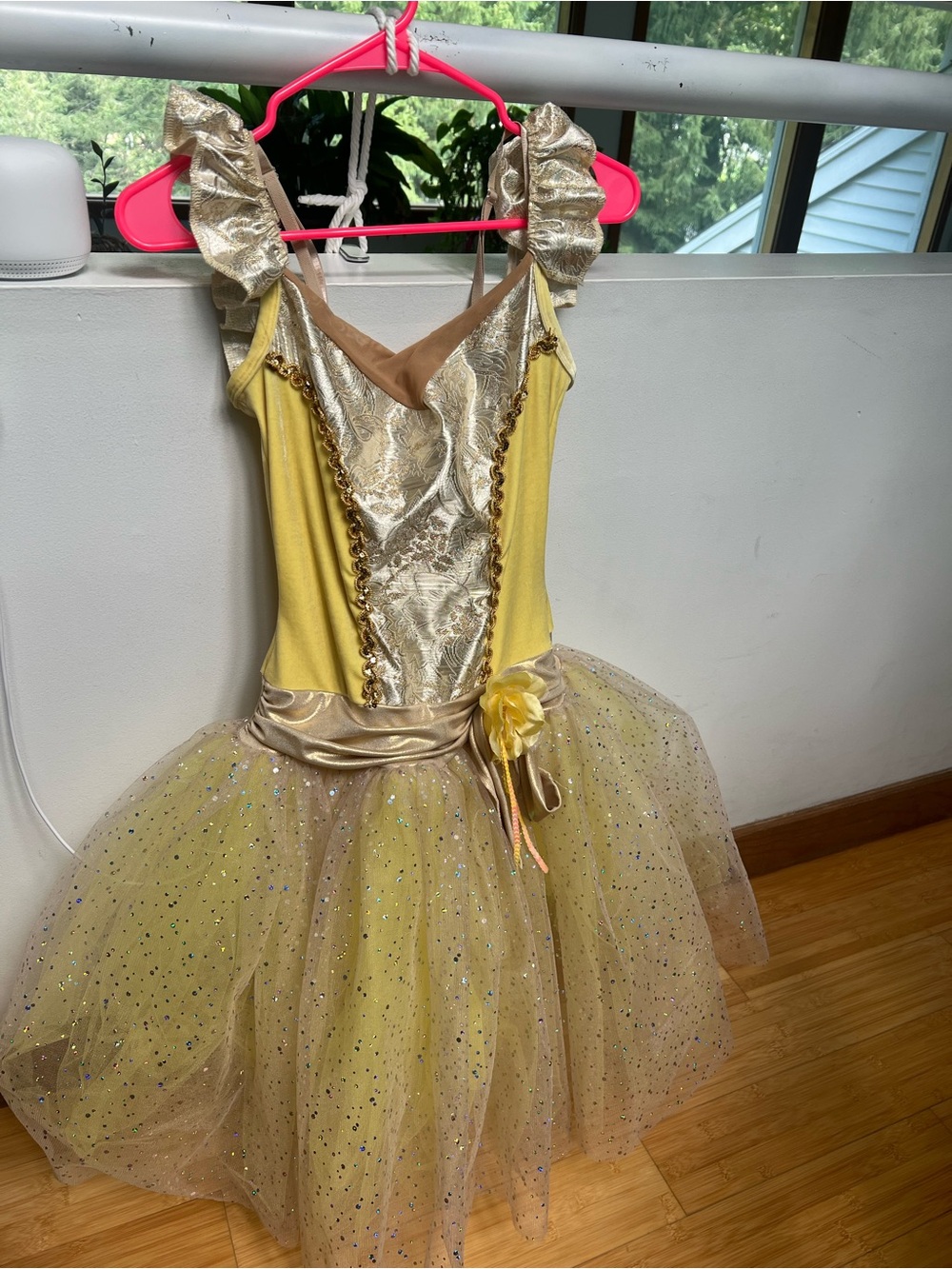 Gold Sparkle Princess Tutu Dress for Kids - Theater Costume